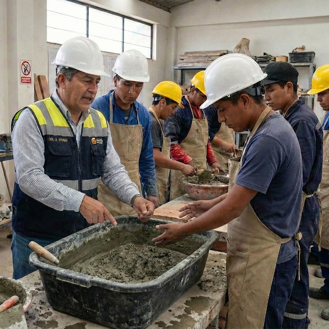 Inicio formacion de albañiles